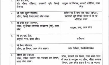 फिर चली तबादला एक्सप्रेस, नौ आईएएस इधर से उधर, जानें किसे कहां मिली तैनाती