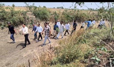 नून नदी पुनर्जीवन अभियान:   तीन किलोमीटर पैदल चलकर नदी वास्तविक स्थिति को जाना
