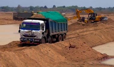 कहटा मौरंग खंड संख्या 2 में जिला खनिज अधिकारी की सरपरस्ती में हो रहा अवैध मौरंग खनन