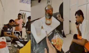 अस्पताल में कैदी के साथ पुलिसकर्मियों की शराब पार्टी :फरियादी ने खोली सिस्टम की पोल,पुलिसकर्मियों का वीडियो आया सामने, SP ने किया सस्पेंड