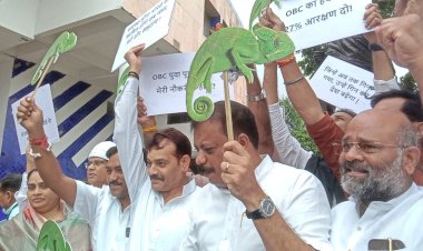 विधानसभा में गिरगिट लेकर पहुंचे कांग्रेस विधायक, बोले- सरकार बार-बार बदल रही है रंग