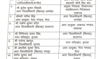 फिर चली तबादला एक्सप्रेस, 12 पीसीएस अफसरों का ट्रांसफर, देखें पूरी लिस्ट