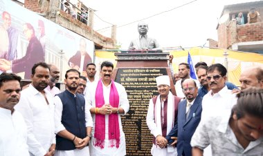 भारत रत्न डॉक्टर भीमराव अंबेडकर की प्रतिमा का खाद्य मंत्री ने किया अनावरण,  डॉ अम्बेडकर से प्रेरणा लेकर राष्ट्र निर्माण में योगदान दें युवा : गोविंद सिंह राजपूत