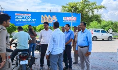 उरई में 'नो हेलमेट नो फ्यूल' अभियान: बिना हेलमेट पेट्रोल लेने पर चालान, पेट्रोल पंप मालिकों पर भी कार्रवाई