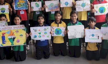 शुजालपुर के बच्चों ने चित्रों से जगाया स्वच्छता का संकल्प,नगर पालिका परिषद  की पहल : स्वच्छता चित्रकला प्रतियोगिता संपन्न