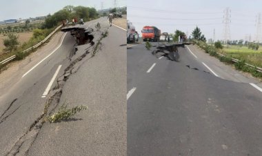 भोपाल बाइपास का 100 मीटर हिस्सा धंसा,मचा हड़कंप : CM डॉ. मोहन ने दिए जांच के निर्देश, MPRDC ने किया हाई लेवल जांच कमेटी का गठन