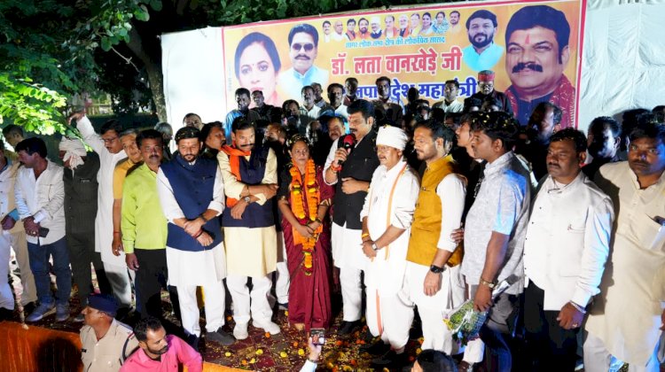 प्रदेश महामंत्री बनने पर सांसद डॉ वानखेड़े को मंत्री  राजपूत ने दी बधाई