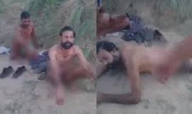 दो युवकों को निर्वस्त्र कर उल्टा लिटाया बेल्ट से बेरहमी से पीटा , आरोपी बोले-'अब बता गुंडा कौन है'