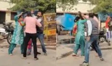 पत्नी ने पुलिस चौकी में घुसकर ASI को चप्पलों से पीटा, थाने में हाईवोल्टेज ड्रामा,मौजूद पुलिसकर्मी तमाशबीन बने देखते रहे।