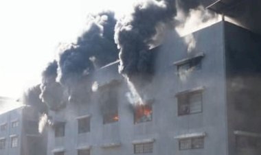 राज टेक्सटाइल मार्केट में भीषण आग की लपटें  फैली 7 वीं मंजिल तक, 20 से अधिक दुकानें राख