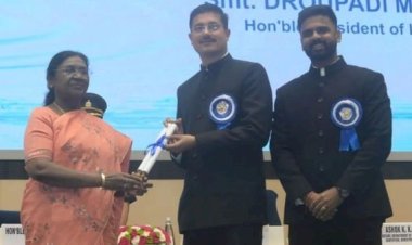 कांग्रेस का आरोप 'खंडवा DM ने AI से बनी तस्वीरें बनाकर राष्ट्रपति से ले लिया पुरस्कार':राष्ट्रीय अवॉर्ड के लिए अपलोड किए फर्जी आंकड़े और तस्वीरें