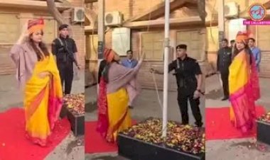टीना डाबी का ध्वजारोहण कर उल्टी दिशा में सलामी लेने का वीडियो वायरल,मचा बवाल, खुद बताई वजह