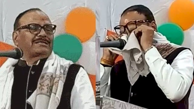 भरे मंच से फफक कर क्यों रो पड़े डिप्टी सीएम ब्रजेश पाठक :आंसू पोंछते हुए कहा- जब मैं लखनऊ आया था, तो चप्पल तक नहीं थी