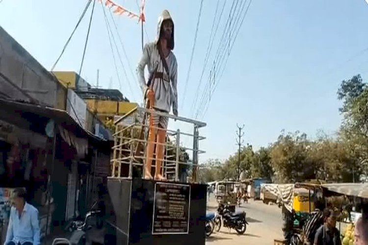 घोटाला : टंट्या मामा मूर्ति को लेकर बड़ा `फर्जीवाड़ा`,दो इंजीनियरों पर गिरी गाज: 9.90 लाख का टेंडर और 50 हजार की मूर्ति