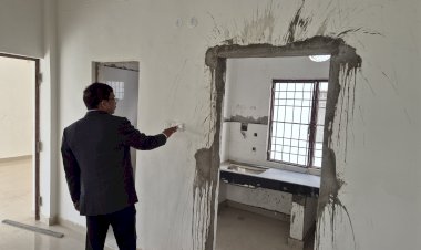 4 करोड़ के ट्रांजिट हॉस्टल में बड़ा खेल! DM के औचक निरीक्षण में खुली UP सिडको की पोल, छत काटकर लाइट फिटिंग; 10% LD लगाने के निर्देश