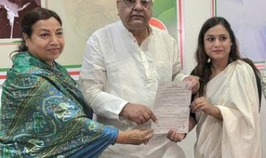 पूर्व भाजपा विधायक सत्यनारायण सत्तन की बेटी कनुप्रिया सत्तन कांग्रेस में शामिल, भोपाल में दिलाई गई सदस्यता
