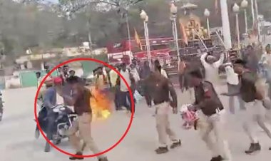 कैलाश विजयवर्गीय का पुतला छीनने में झुलसे टीआई, एसपी ने कहा- दोषियों पर कार्रवाई करेंगे,कांग्रेसियों के प्रदर्शन में हुआ हादसा