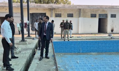 इंदिरा स्टेडियम तरणताल के सौंदर्यीकरण कार्य अंतिम चरण में,जिलाधिकारी ने किया स्थलीय निरीक्षण, 10 मार्च तक गुणवत्ता के साथ कार्य पूर्ण करने के निर्देश