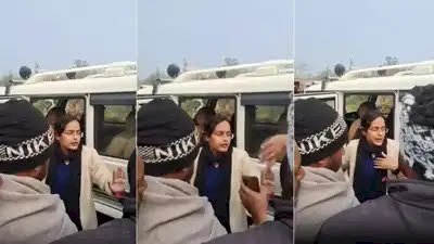 महिला नायब तहसीलदार और किसानों के बीच बहसबाजी,बोलीं- साइड हो जाओ… साइड हो जाओ…; ओलों से तंग किसानों का पलटवार- तो आप वापस जाओ