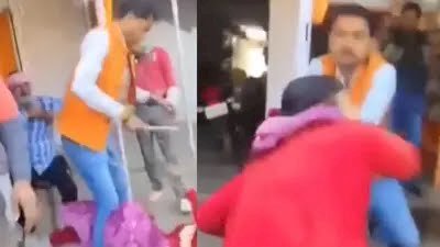 BJP नेता की गुंडागर्दी: महिला को लाठी-लात-घूंसों से पीटा, बाल पकड़कर जमीन पर पटका; जीतू पटवारी ने सरकार को घेरा