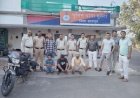 रेलवे कर्मचारी से मारपीट का खुलासा: 2 आरोपी गिरफ्तार,घटना मे प्रयुक्त डंडा व मोटर सायकल कीमती 45000/- रुपये की बरामद