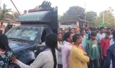 नाबालिग की हत्या से सुलगा सिंगरौली: गुस्साई भीड़ का मोरवा थाने पर धावा, पेट्रोल बम और पत्थरबाजी, कार फूंकी