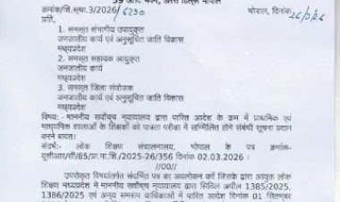 MP में 65 हजार ट्राइबल शिक्षकों पर बड़ा संकट: दो साल में TET पास नहीं किया तो जाएगी नौकरी