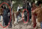 सड़क पर बेरहमी से पिटाई :युवती को युवकों के साथ मिलकर बेरहमी से पीटा; छेड़छाड़ और कमेंट्स को लेकर हुआ विवाद