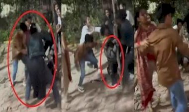सड़क पर बेरहमी से पिटाई :युवती को युवकों के साथ मिलकर बेरहमी से पीटा; छेड़छाड़ और कमेंट्स को लेकर हुआ विवाद