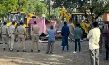 प्रशासन की बड़ी कार्रवाई:100 करोड़ की सरकारी जमीन से हटाया अवैध कब्जा, पूर्व में उषा राजे ट्रस्ट की थी यह भूमि