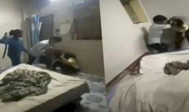 नाबालिग लड़की से बर्बर मारपीट: कमरे में बंद कर 2 लड़कियों और एक लड़के ने पीटा, वीडियो वायरल