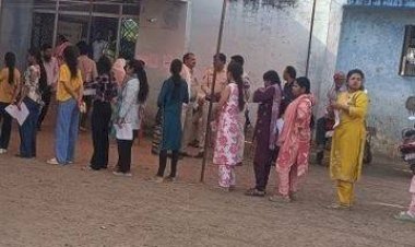 MPPSC प्रीलिम्स परीक्षा शुरू: एग्जाम सेंटरों पर लंबी कतारें, 365 केंद्रों पर थ्री-लेयर चेकिंग