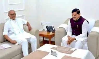 राज्यसभा चुनाव के बीच बड़ी सियासी हलचल: CM मोहन यादव से दिग्विजय सिंह की मुलाकात, किसानों के मुद्दों से लेकर महायज्ञ निमंत्रण तक चर्चाओं का बाजार गर्म