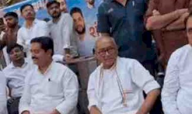 दिग्विजय सिंह समेत 200 कार्यकर्ता हिरासत में, NEET पेपर लीक के विरोध में CM हाउस घेरने निकली NSUI पर पुलिस ने चलाए वॉटर कैनन