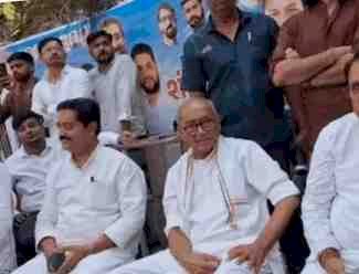 दिग्विजय सिंह समेत 200 कार्यकर्ता हिरासत में, NEET पेपर लीक के विरोध में CM हाउस घेरने निकली NSUI पर पुलिस ने चलाए वॉटर कैनन