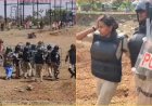 बुलडोजर एक्शन पर बवाल: पथराव में महिला पुलिसकर्मी का सिर फूटा, आंसू गैस छोड़कर भीड़ को खदेड़ा